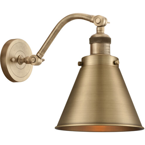 Franklin Restoration Appalachian 1 Light 8 inch Brushed Brass Sconce Wall Light, Franklin Restoration