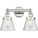 Cone 2 Light 15.50 inch Bathroom Vanity Light