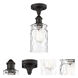 Ballston Candor LED 4.75 inch Oil Rubbed Bronze Semi-Flush Mount Ceiling Light, Ballston