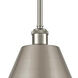 Ballston Cone LED 12 inch Brushed Satin Nickel Pendant Ceiling Light