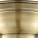 Aditi Dover 1 Light 6 inch Antique Brass Flush Mount Ceiling Light in Incandescent, Matte White Glass, Aditi