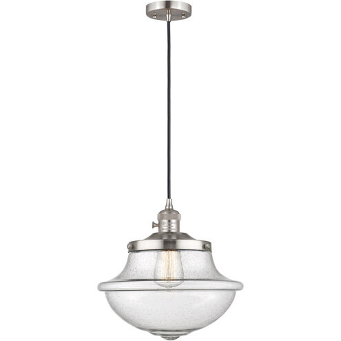 Franklin Restoration Oxford 1 Light 12 inch Black Antique Brass Mini Pendant Ceiling Light
