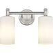 Downtown Urban Crown Point 2 Light 13.88 inch Bathroom Vanity Light