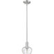 Arcadia Fenton 1 Light 6.5 inch Brushed Satin Nickel Mini Pendant Ceiling Light