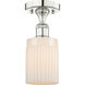 Hadley 1 Light 4.5 inch Polished Nickel Semi-Flush Mount Ceiling Light