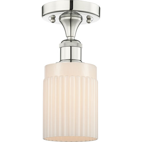 Hadley 1 Light 4.5 inch Polished Nickel Semi-Flush Mount Ceiling Light
