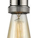 Franklin Restoration Bare Bulb 1 Light 2 inch Polished Nickel Mini Pendant Ceiling Light, Franklin Restoration