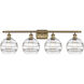 Ballston Rochester 4 Light 38 inch Brushed Brass Bath Vanity Light Wall Light