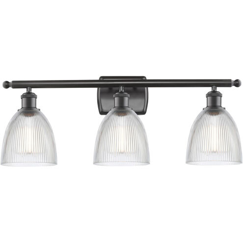 Ballston Castile LED 26 inch Oil Rubbed Bronze Bath Vanity Light Wall Light in Clear Glass, Ballston