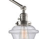 Small Oxford 30 inch 60.00 watt Satin Nickel Swing Arm Wall Light, Franklin Restoration