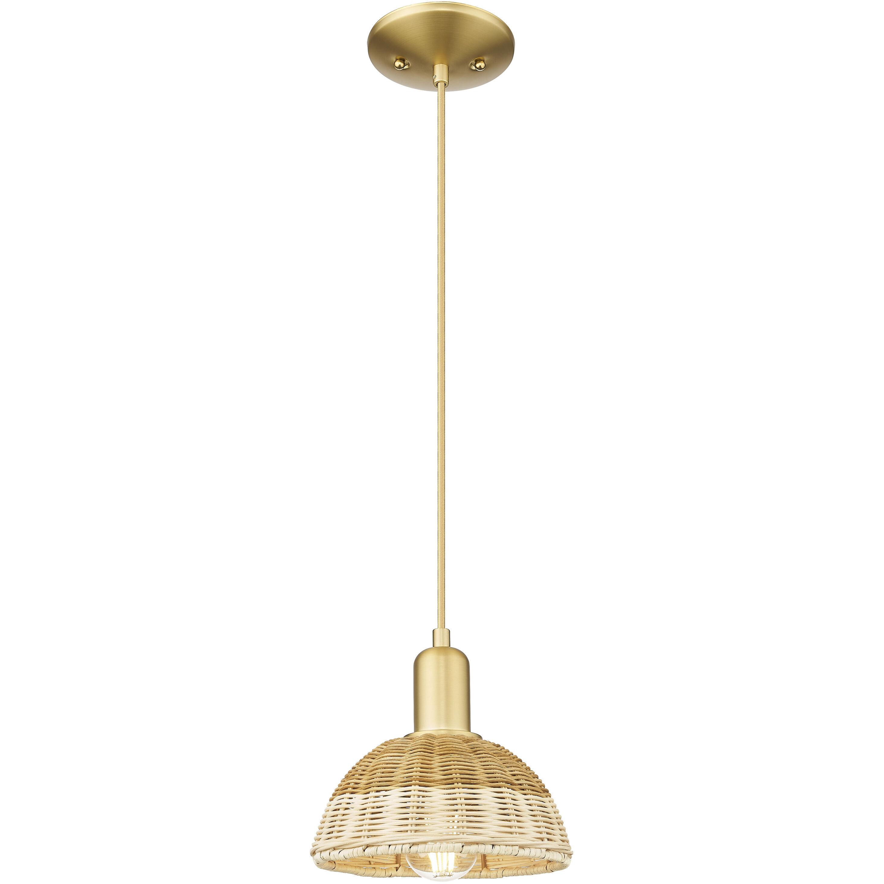 Natural Ballston Dome 1 Light 7.50 inch Mini Pendant