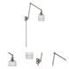 Colton 30 inch 60.00 watt Satin Nickel Swing Arm Wall Light, Franklin Restoration