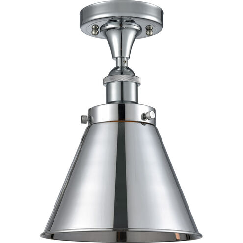 Ballston Appalachian 1 Light 7 inch Polished Chrome Semi-Flush Mount Ceiling Light, Ballston