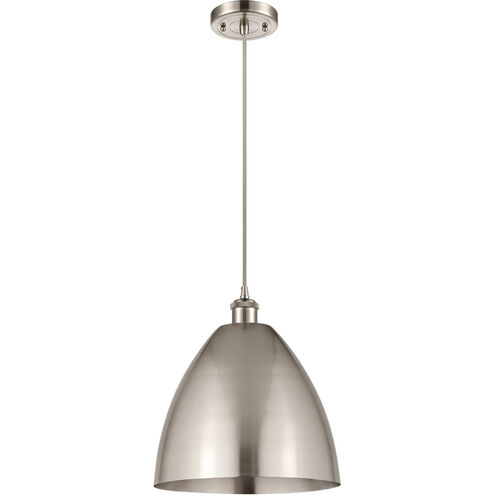Ballston Dome 1 Light 12 inch Brushed Satin Nickel Mini Pendant Ceiling Light