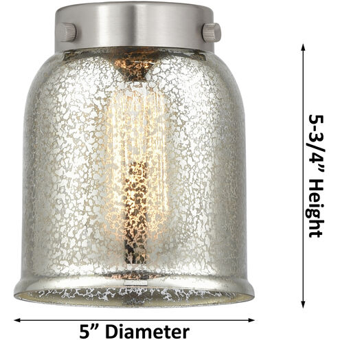 Ballston Small Bell LED 48 inch White and Polished Chrome Island Light Ceiling Light in Seedy Glass