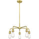 Ballston 5 Light 18 inch Satin Gold Chandelier Ceiling Light