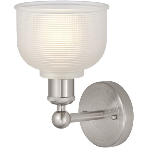 Edison Dayton 1 Light 6 inch Brushed Satin Nickel Sconce Wall Light in White
