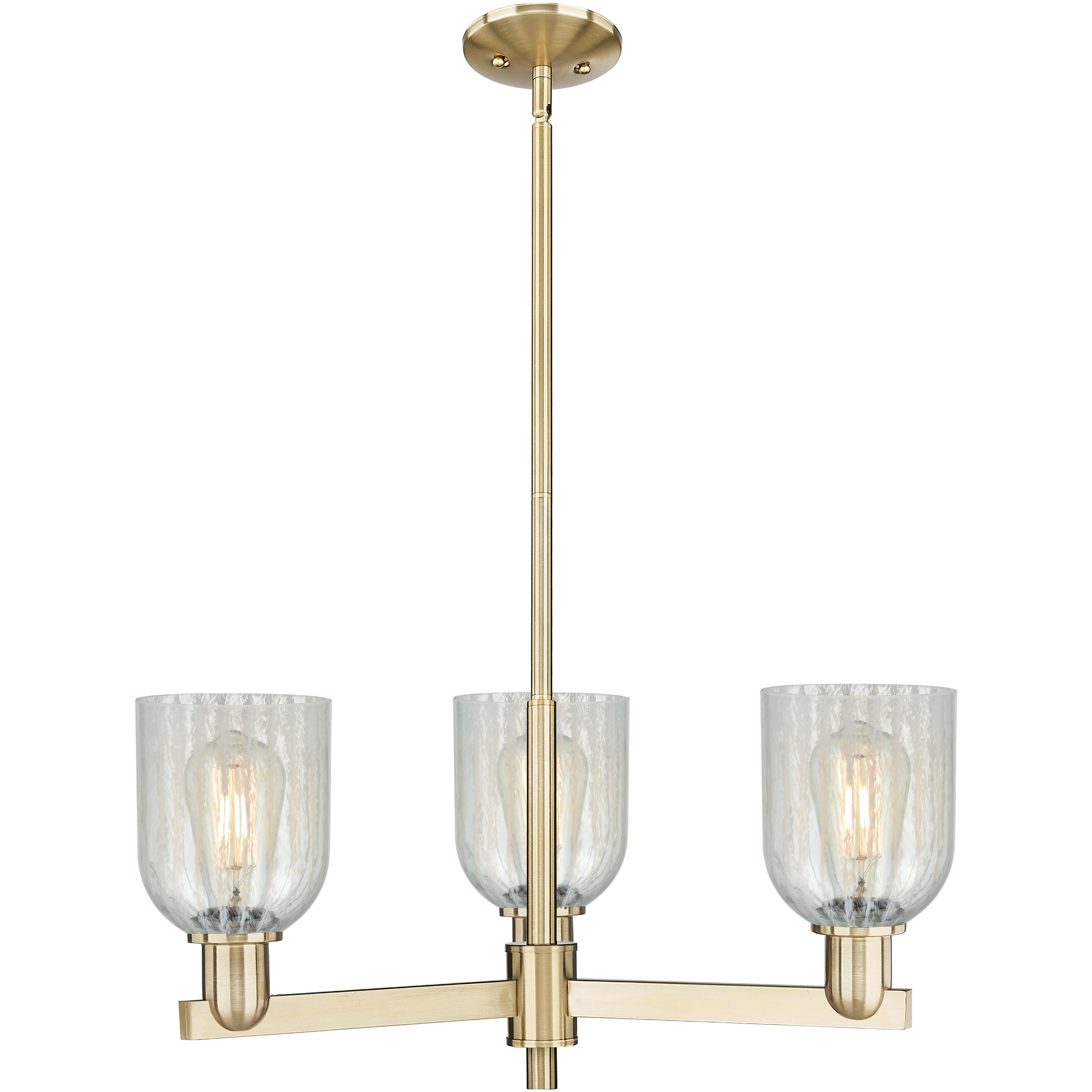 Arcadia Caledonia 3 Light 27 inch Champagne Bronze Chandelier Ceiling Light