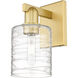 Arcadia Cobbleskill Armed Sconce Wall Light in Satin Gold