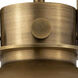 Newton Sphere 1 Light 8 inch Brushed Brass Flush Mount Ceiling Light