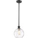 Ballston Athens Water Glass LED 8 inch Matte Black Mini Pendant Ceiling Light