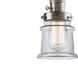 Small Canton 30 inch 60.00 watt Satin Nickel Swing Arm Wall Light, Franklin Restoration