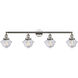 Franklin Restoration Small Oxford LED 46 inch Polished Nickel Bath Vanity Light Wall Light in Clear Glass, Franklin Restoration