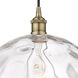 Edison Athens Water Glass 1 Light 14 inch Antique Brass Pendant Ceiling Light