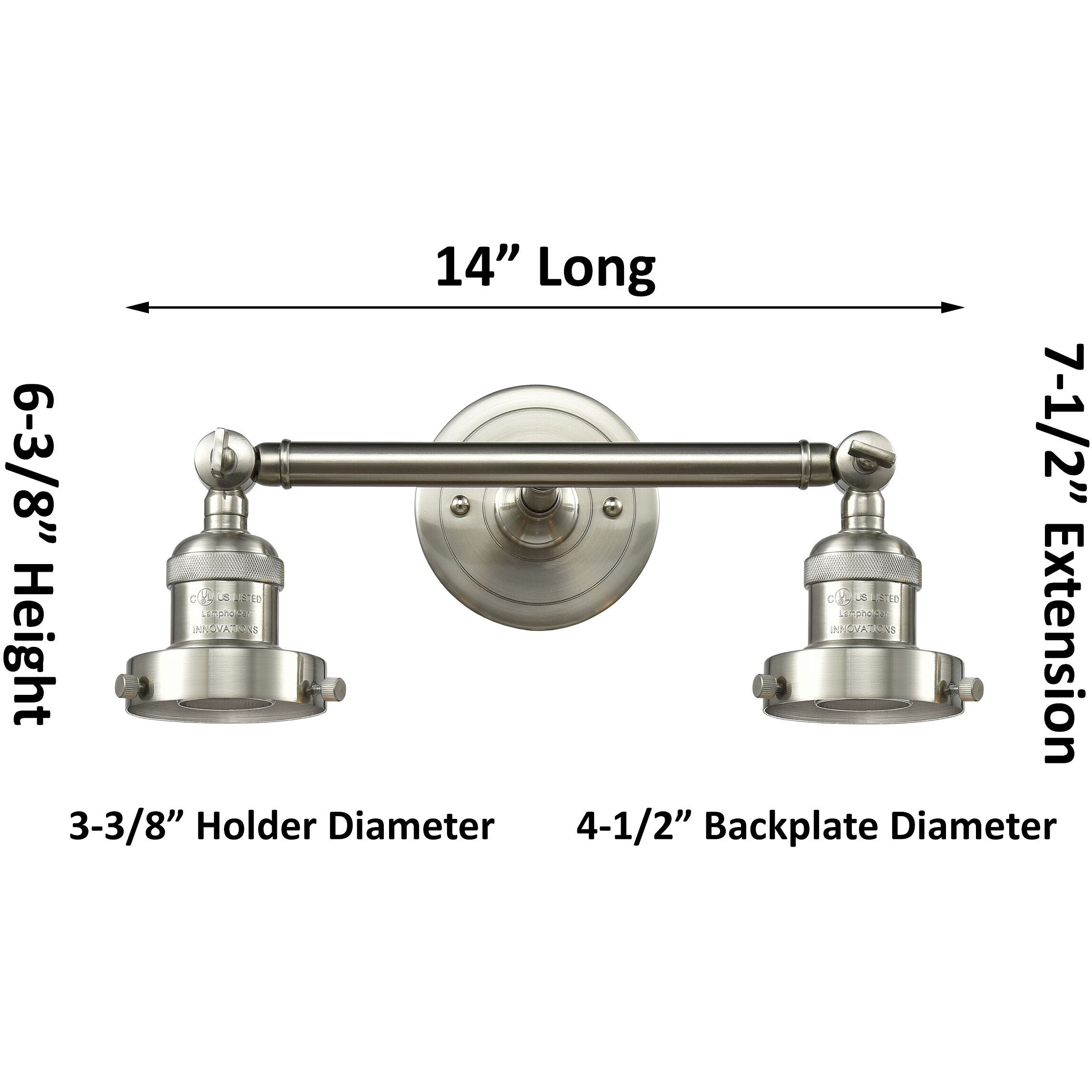 Franklin Restoration Bellmont 2 Light 17 inch Brushed Brass Bath Vanity Light Wall Light in Clear Glass, Franklin Restoration