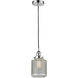Edison Stanton LED 6 inch Polished Chrome Mini Pendant Ceiling Light