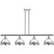 Ballston Urban 4 Light 48 inch Polished Chrome Island Light Ceiling Light