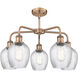 Salina 5 Light 23 inch Antique Copper Chandelier Ceiling Light