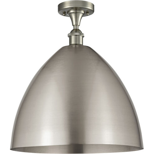 Ballston Dome LED 16 inch Brushed Satin Nickel Semi-Flush Mount Ceiling Light