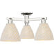 Natural Ballston Dome 3 Light 25 inch Polished Nickel Semi-Flush Mount Ceiling Light