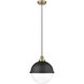 Hampden 1 Light 13 inch Antique Brass Mini Pendant Ceiling Light