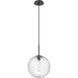 Barrington 1 Light 12 inch Matte Black Mini Pendant Ceiling Light