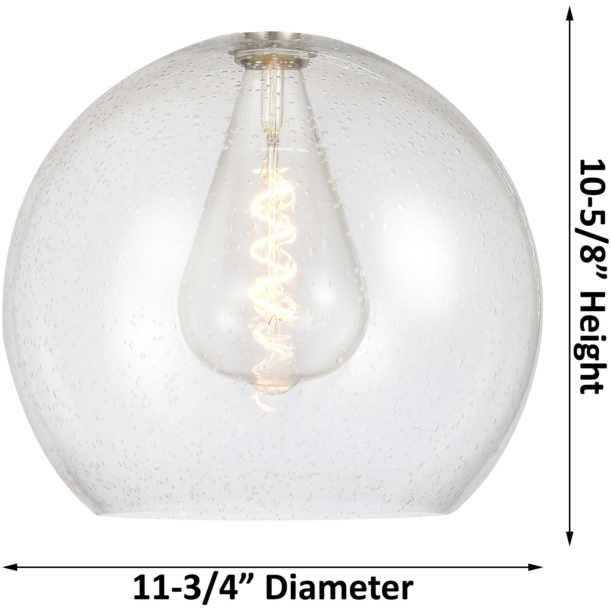 Astor 1 Light 14 inch Satin Nickel Pendant Ceiling Light in Clear Glass