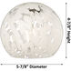 Edison White Mouchette 1 Light 6 inch Polished Chrome Stem Hung Mini Pendant Ceiling Light