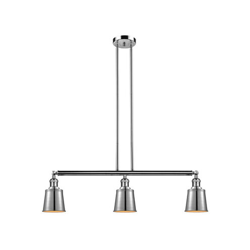 Franklin Restoration Addison 3 Light 38 inch Polished Nickel Island Light Ceiling Light, Franklin Restoration