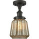 Chatham 1 Light 6.5 inch Oil Rubbed Bronze Semi-Flush Mount Ceiling Light