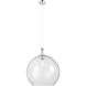 Downtown Urban Astor 1 Light 14 inch Polished Nickel Pendant Ceiling Light