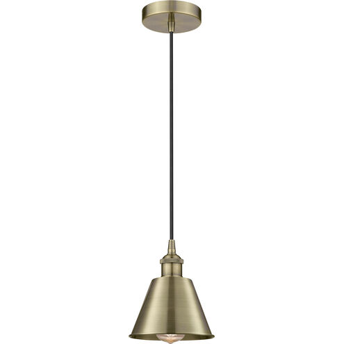 Edison Smithfield LED 7 inch Antique Brass Mini Pendant Ceiling Light