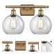 Ballston Athens LED 16 inch Brushed Brass Bath Vanity Light Wall Light, Ballston