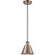 Ballston Smithfield 1 Light 7 inch Antique Copper Mini Pendant Ceiling Light, Ballston