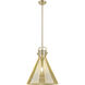 Downtown Urban Newton Cone 1 Light 16 inch Champagne Bronze Pendant Ceiling Light in Mercury