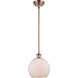 Ballston Farmhouse Chicken Wire 1 Light 8 inch Antique Copper Pendant Ceiling Light, Ballston
