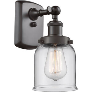 Ballston Small Bell LED 5 inch Oil Rubbed Bronze Sconce Wall Light in Clear Glass, Ballston