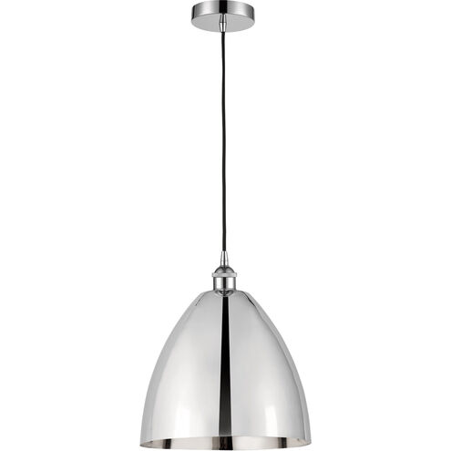 Edison Dome LED 12 inch Polished Chrome Mini Pendant Ceiling Light