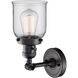 Franklin Restoration Small Bell LED 5 inch Matte Black Sconce Wall Light, Franklin Restoration