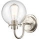 Olivia LED 6.38 inch Satin Nickel Bath Vanity Light Wall Light